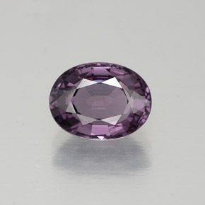 1.70캐럿 천연 퍼플 스피넬, 타원형 컷, 8.2×6.3 mm, VVS