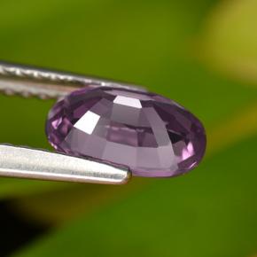 1.08캐럿 천연 미디엄 퍼플 스피넬, 타원형 컷, 7.7×5 mm, VS