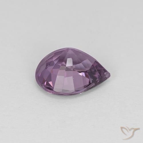 1.15캐럿 천연 다크 퍼플 스피넬, 배 모양, 7.3×6.2 mm, VS