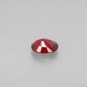 0.63캐럿 천연 딥 레드 스피넬, 타원형 컷, 6×5 mm, VS
