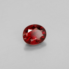 0.67캐럿 천연 레드 스피넬, 타원형 컷, 5.8×5 mm, VS