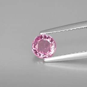 0.59캐럿 천연 핑크 스피넬, 라운드 컷, 5.12 mm, VS