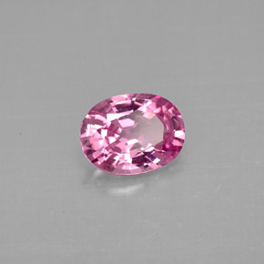 0.90캐럿 천연 핑크 스피넬, 타원형 컷, 7×5.3 mm, VVS-VS