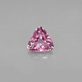 0.89캐럿 천연 핑크빛 퍼플 스피넬, 트릴리언, 6.4×6.1 mm, VVS-VS