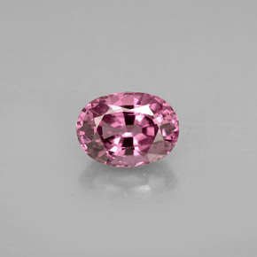 1.10캐럿 천연 보랏빛 핑크 스피넬, 타원형 컷, 7.1×5.2 mm, VVS-VS