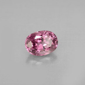 1.10캐럿 천연 보랏빛 핑크 스피넬, 타원형 컷, 7.1×5.2 mm, VVS-VS