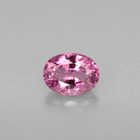 1.10캐럿 천연 핑크 스피넬, 타원형 컷, 7.2×5.4 mm, VVS-VS