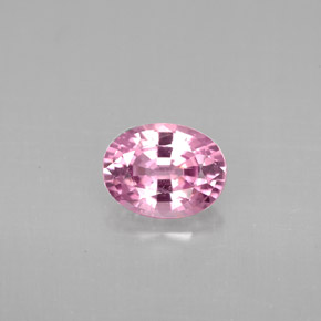 1.14캐럿 천연 핑크 스피넬, 타원형 컷, 7.3×5.6 mm, VVS-VS