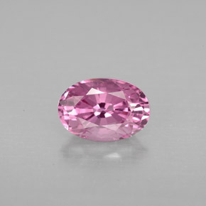 1.10캐럿 천연 핑크 스피넬, 타원형 컷, 7.5×5.1 mm, VVS-VS