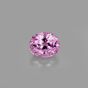 1.24캐럿 천연 바이올렛 스피넬, 타원형 컷, 6.6×5.5 mm, VS