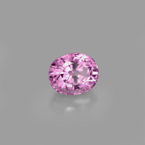1.24캐럿 천연 바이올렛 스피넬, 타원형 컷, 6.6×5.5 mm, VS