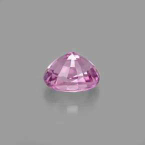 1.24캐럿 천연 바이올렛 스피넬, 타원형 컷, 6.6×5.5 mm, VS