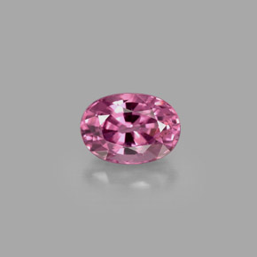 1.20캐럿 천연 보랏빛 핑크 스피넬, 타원형 컷, 7.3×5.2 mm, VS