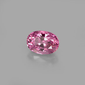 1.20캐럿 천연 보랏빛 핑크 스피넬, 타원형 컷, 7.3×5.2 mm, VS