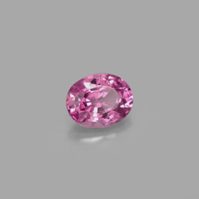 0.99캐럿 천연 보랏빛 핑크 스피넬, 타원형 컷, 6.9×5.4 mm, VS