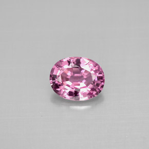 1.12캐럿 천연 보랏빛 핑크 스피넬, 타원형 컷, 7.2×5.8 mm, VS