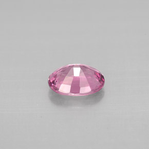 1.12캐럿 천연 보랏빛 핑크 스피넬, 타원형 컷, 7.2×5.8 mm, VS