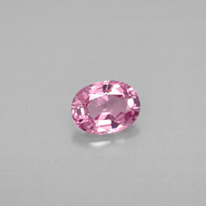 0.78캐럿 천연 핑크 스피넬, 타원형 컷, 6.6×5 mm, VS