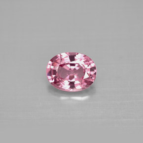 1.14캐럿 천연 보랏빛 핑크 스피넬, 타원형 컷, 7.3×5.7 mm, VS