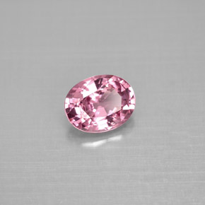 1.14캐럿 천연 보랏빛 핑크 스피넬, 타원형 컷, 7.3×5.7 mm, VS