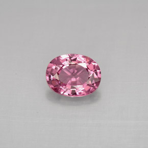 1.15캐럿 천연 보랏빛 핑크 스피넬, 타원형 컷, 7.4×5.8 mm, VS