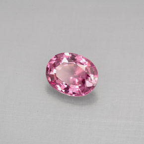 1.15캐럿 천연 보랏빛 핑크 스피넬, 타원형 컷, 7.4×5.8 mm, VS