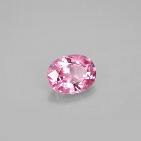 0.94캐럿 천연 보랏빛 핑크 스피넬, 타원형 컷, 6.9×5.3 mm, VS