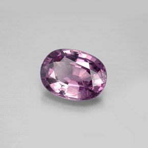 2.59캐럿 천연 핑크빛 바이올렛 스피넬, 타원형 컷, 9.8×7.4 mm, VVS-VS