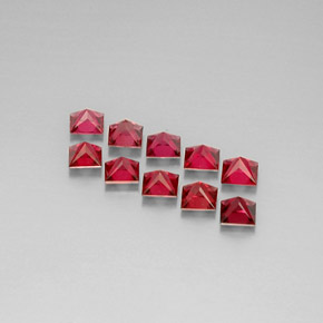 캐럿 천연 붉은빛 오렌지 스피넬 보석, 스퀘어, 3.6×3.6 mm, VVS-VS