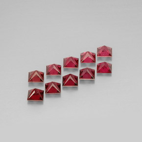 캐럿 천연 레드 스피넬 보석, 스퀘어, 3.6×3.6 mm, VVS-VS
