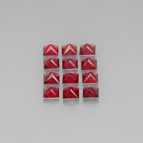 캐럿 천연 붉은빛 오렌지 스피넬 보석, 스퀘어, 3.1×3 mm, VVS-VS