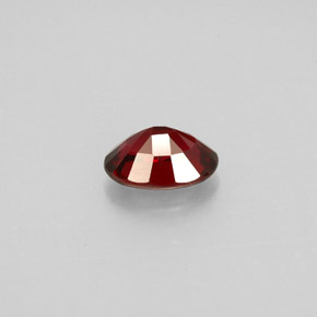 0.74캐럿 천연 딥 레드 스피넬, 타원형 컷, 6.6×4.7 mm, VS