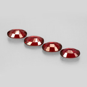 캐럿 천연 레드 스피넬 보석, 타원형 컷, 6.6×4.6 mm, VVS-VS