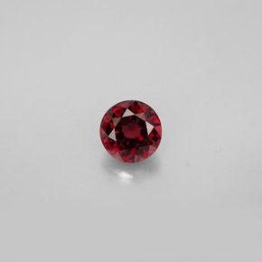 0.83캐럿 천연 레드 스피넬, 라운드 컷, 5.45 mm, VVS-VS