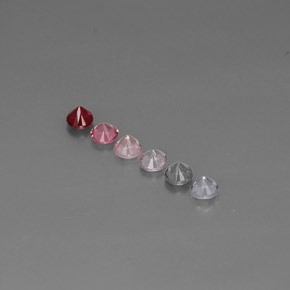 캐럿 천연 멀티컬러 스피넬 보석, 라운드 컷, 3.20 mm, VVS-VS