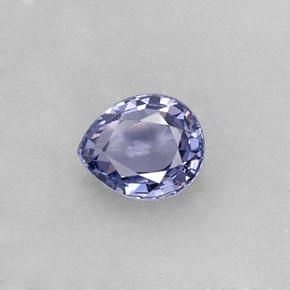 0.94캐럿 천연 바이올렛 블루 스피넬, 배 모양, 6.4×5.4 mm, VS