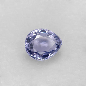 0.94캐럿 천연 바이올렛 블루 스피넬, 배 모양, 6.4×5.4 mm, VS