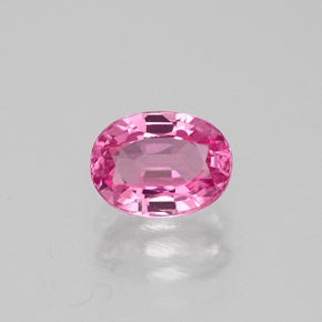 0.86캐럿 천연 핑크 스피넬, 타원형 컷, 6.3×4.7 mm, VVS-VS
