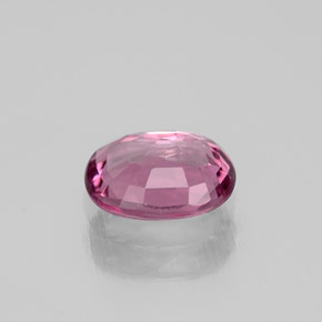 1.02캐럿 천연 보랏빛 핑크 스피넬, 타원형 컷, 7.1×5.1 mm, VVS-VS