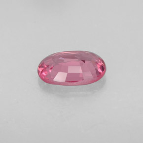 0.98캐럿 천연 보랏빛 핑크 스피넬, 타원형 컷, 7.6×5.4 mm, VVS-VS