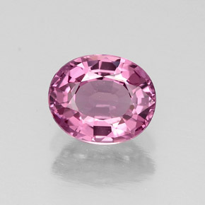 0.87캐럿 천연 보랏빛 핑크 스피넬, 타원형 컷, 6.3×5.2 mm, VVS-VS