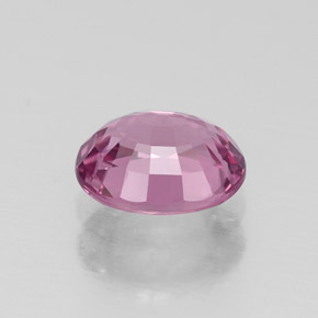 0.87캐럿 천연 보랏빛 핑크 스피넬, 타원형 컷, 6.3×5.2 mm, VVS-VS