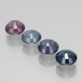 캐럿 천연 멀티컬러 스피넬 보석, 라운드 컷, 4.72 mm, VVS-VS