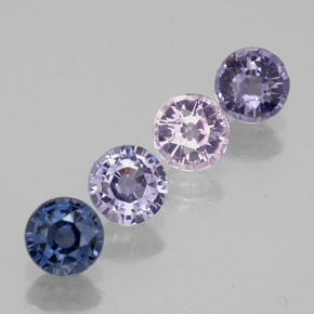 1.42캐럿 천연 멀티컬러 스피넬 보석, 라운드 컷, 4.16 mm, VVS-VS