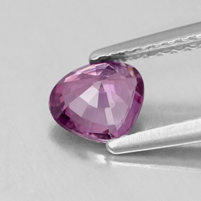 0.68캐럿 천연 퍼플 스피넬, 배 모양, 6×5.5 mm, VVS