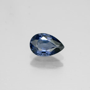 0.56캐럿 천연 블루 스피넬, 배 모양, 6.4×4.3 mm, VVS-VS