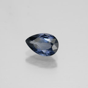 0.56캐럿 천연 블루 스피넬, 배 모양, 6.4×4.3 mm, VVS-VS