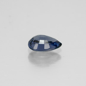 0.56캐럿 천연 블루 스피넬, 배 모양, 6.4×4.3 mm, VVS-VS