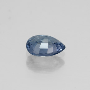 0.58캐럿 천연 블루 스피넬, 배 모양, 6.2×4.8 mm, VS