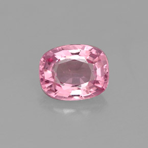 0.64캐럿 천연 핑크 스피넬, 쿠션 컷, 5.7×4.5 mm, VVS-VS